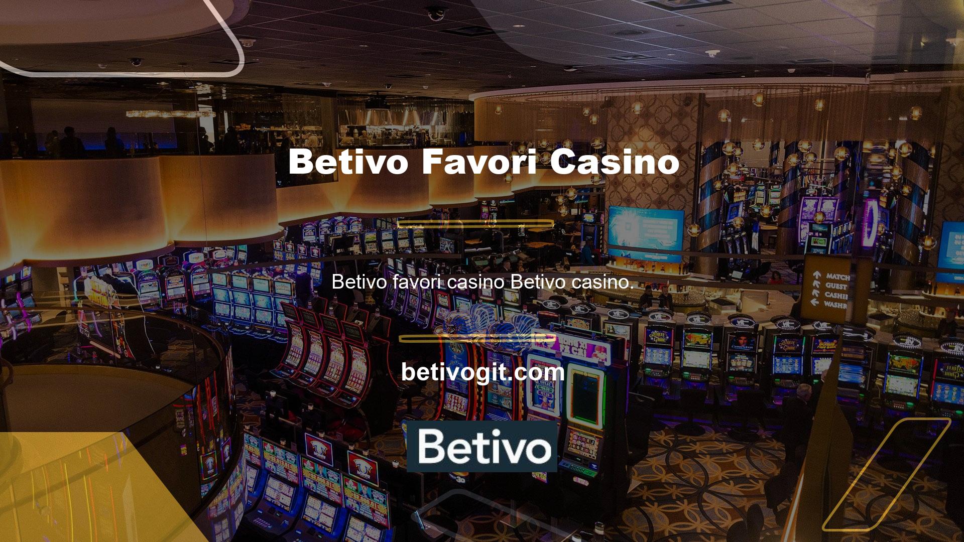 Kullanıcıların favori bölümlerinden biri olan casino bölümünün Betivo bahis sitesinde geniş bir yere sahip olduğu söylenebilir